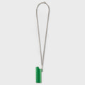Logo Lighter Case Necklace L - Green