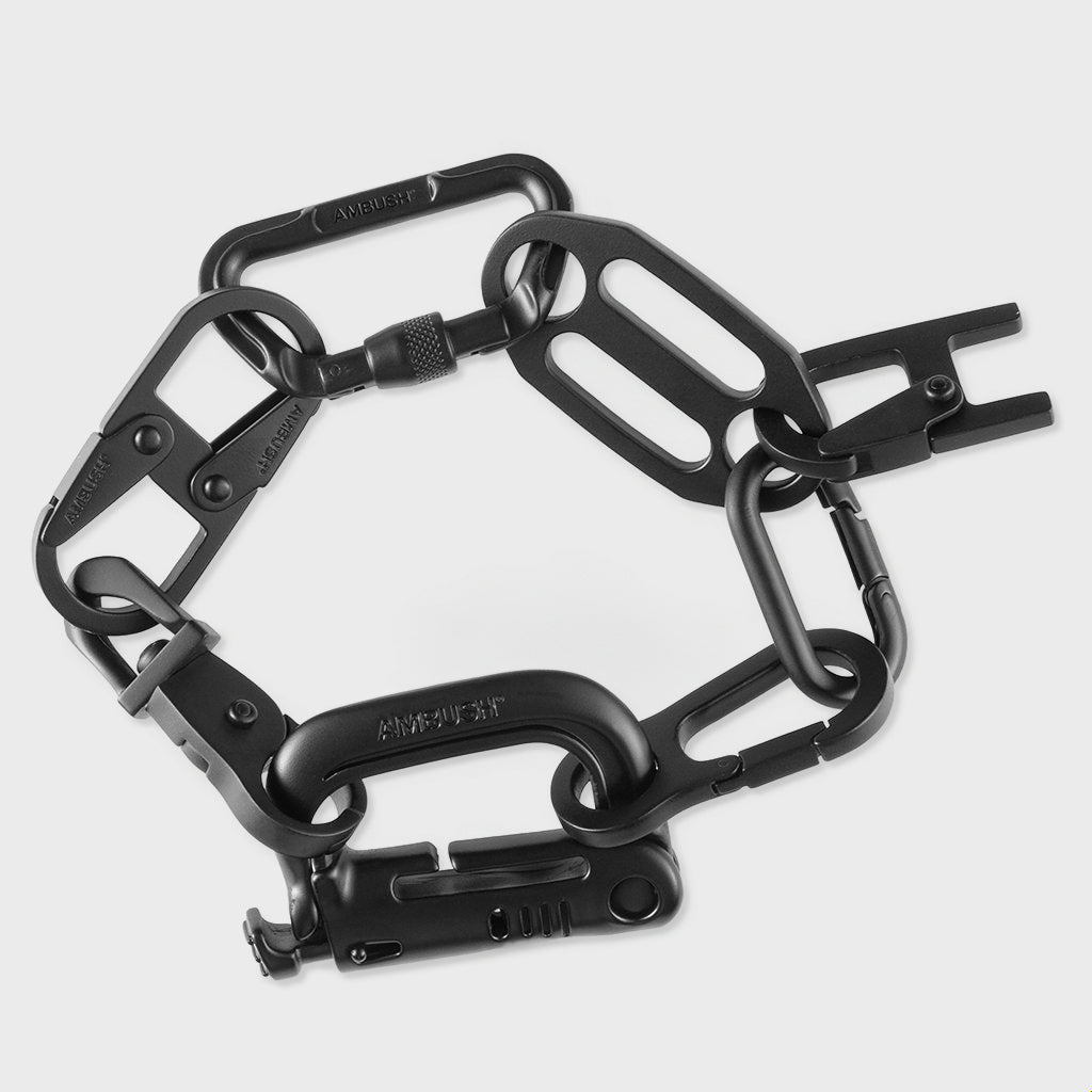 Multi Carabiner Bracelet - Black