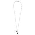 Pill Charm Necklace 2 - Silver/Black