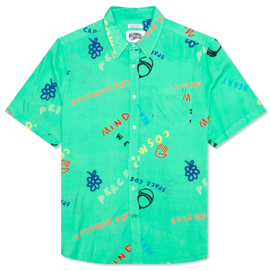 BB Cadet S/S Woven - Spring Bud