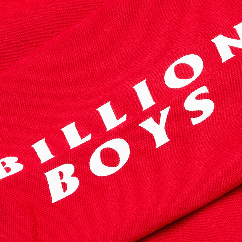 BB Letters Hoodie - Crimson