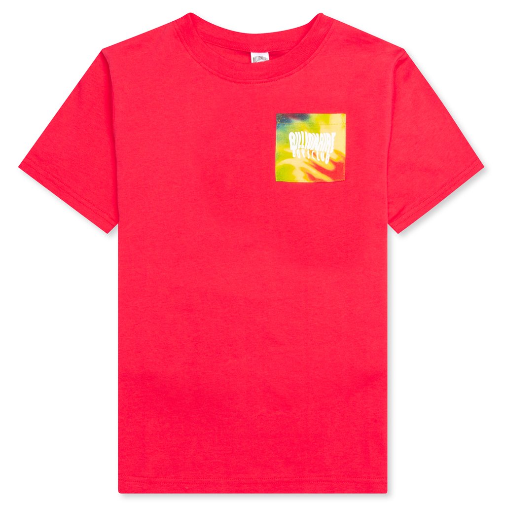Kid's BB Pocket Arch S/S Knit - Teaberry