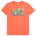 Kid's BB Race Track S/S Tee - Coral