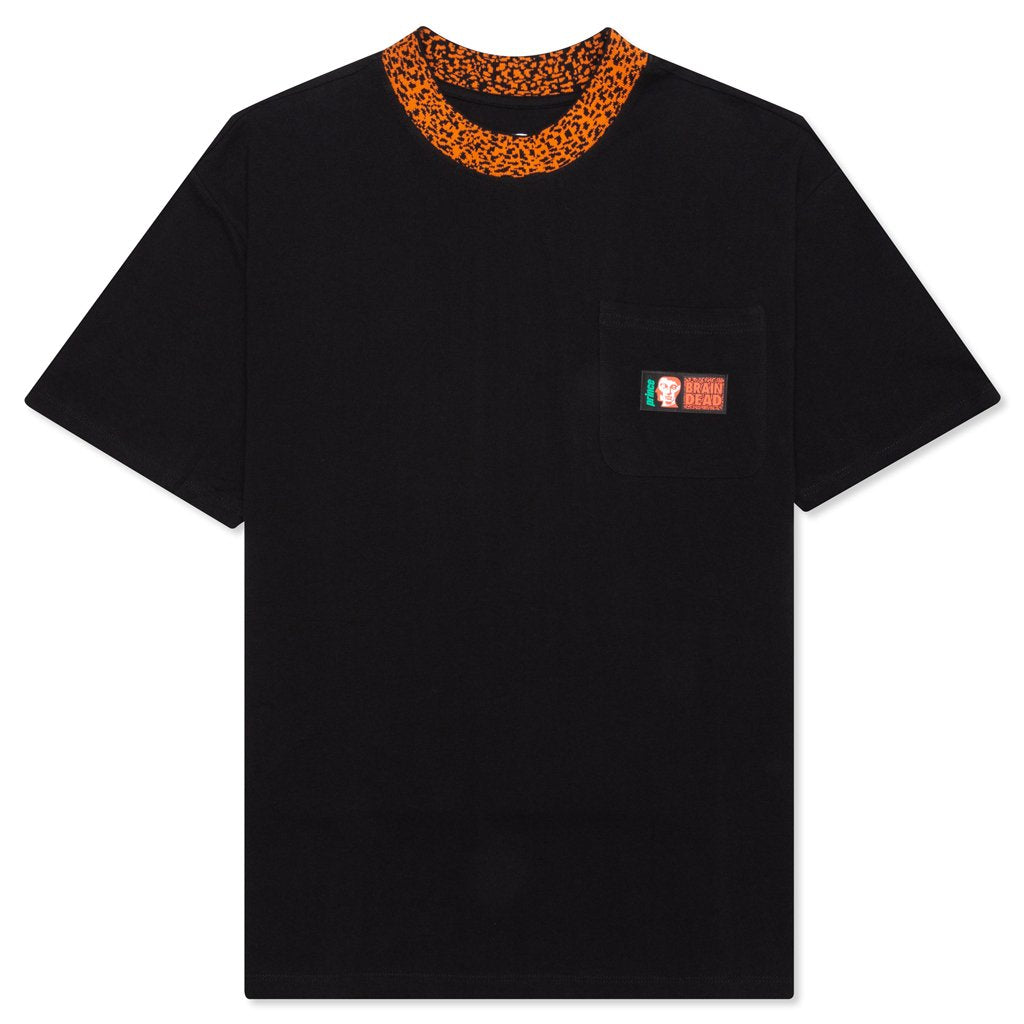 Contrast Ringer Tee - Black