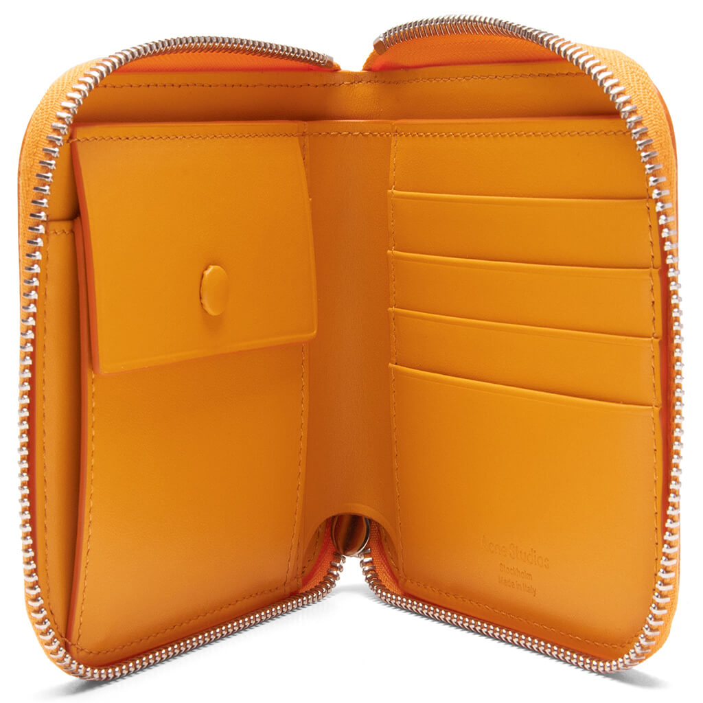 Zipped Wallet - Pumpkin Orange