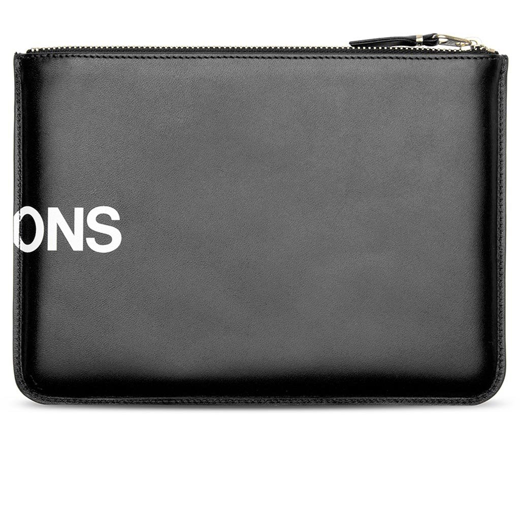 Comme des Garcons SA5100 Huge Logo Leather Wallet - Black