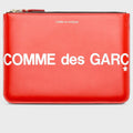 Comme des Garcons SA5100 Huge Logo Leather Wallet - Red