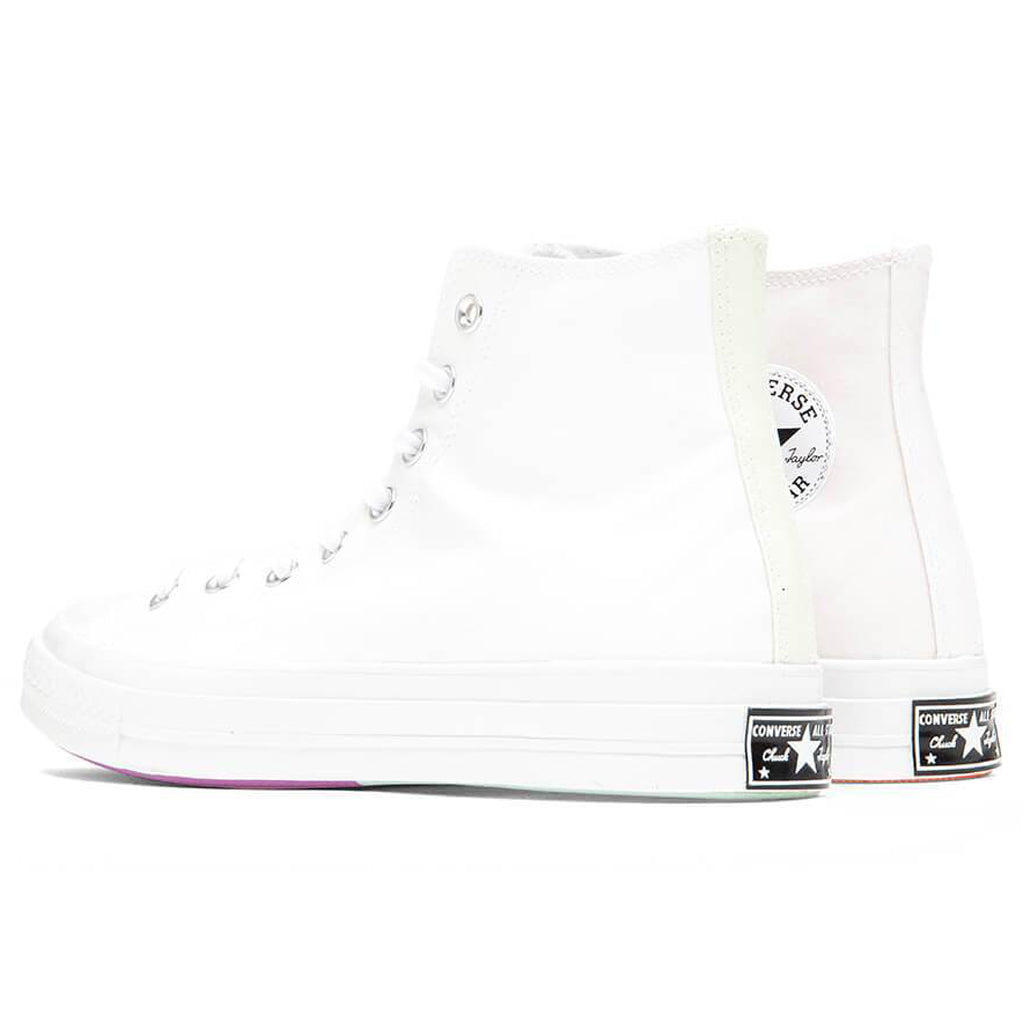 Chuck 70 Hi - White/White/Multi