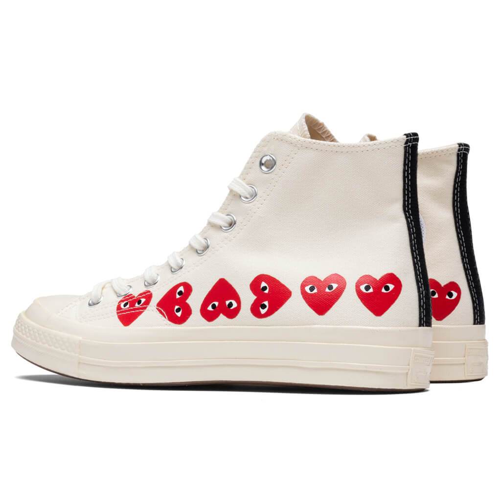 All Star Chuck '70 Hi "Multi Heart" - Off-White