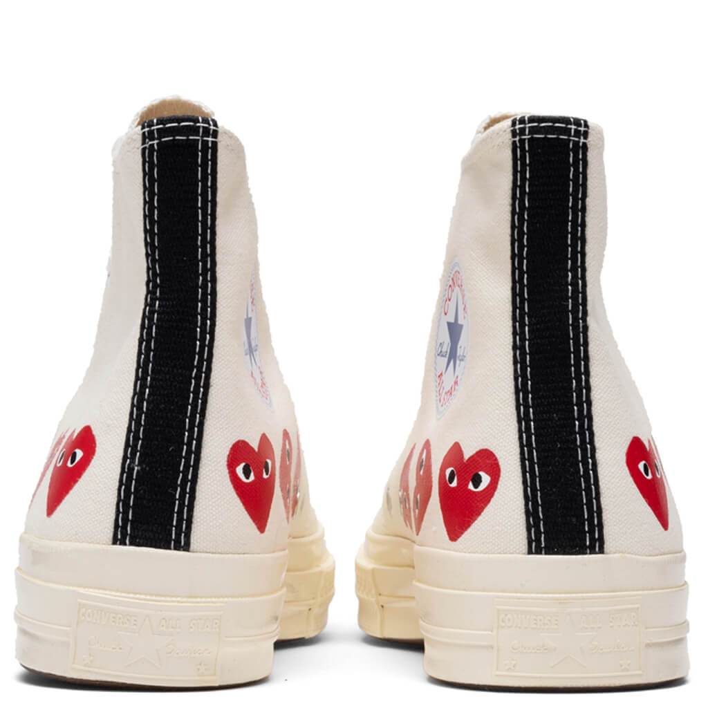All Star Chuck '70 Hi "Multi Heart" - Off-White