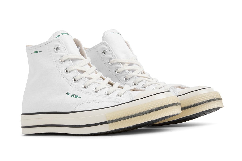 Chuck '70 Hi - White/Absinthe Green/Egret