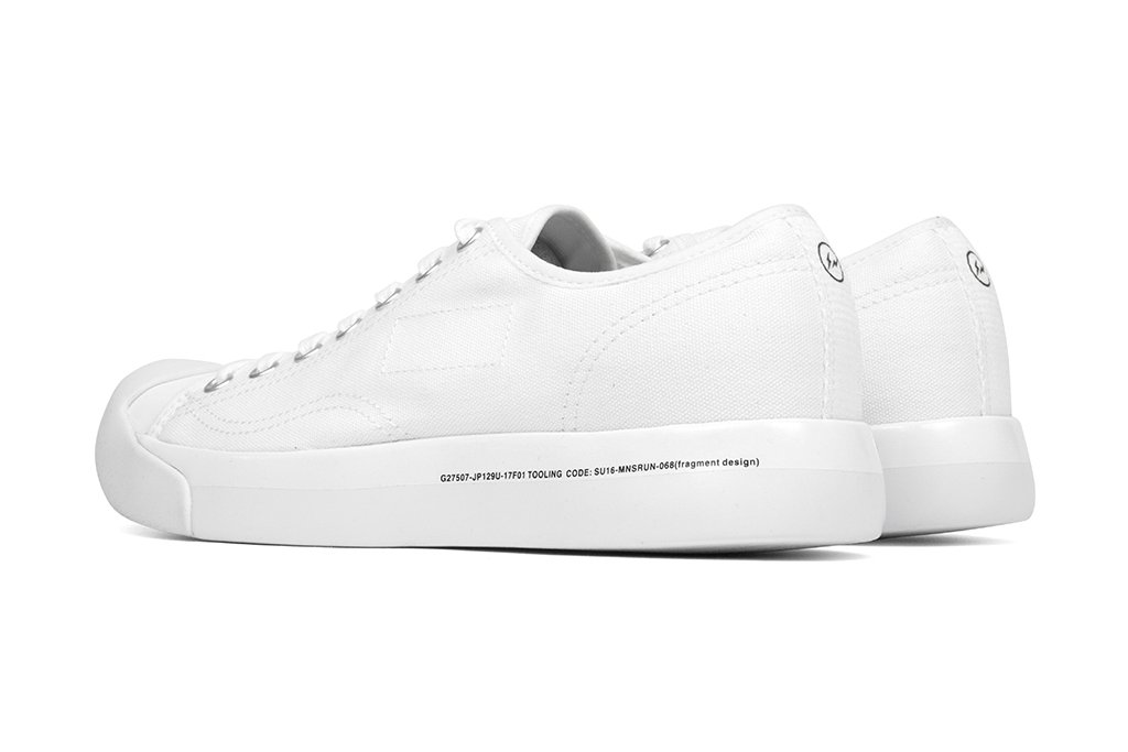 Converse x Fragment Jack Purcell Modern Ox - White - 160158C Rear Angle