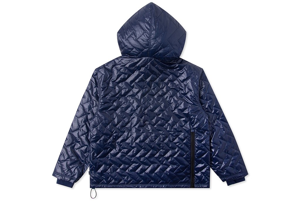 Quilted Hoodie - Medieval Blue