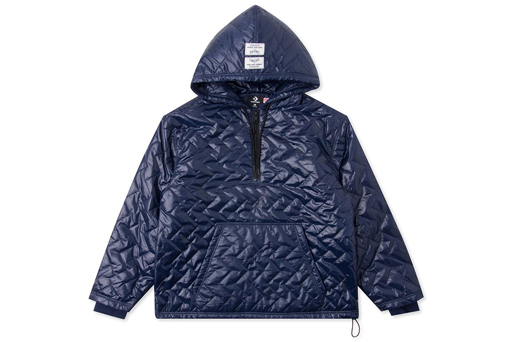 Quilted Hoodie - Medieval Blue