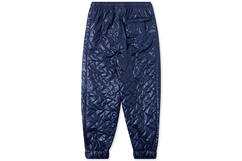 Quilted Track Pant - Medieval Blue