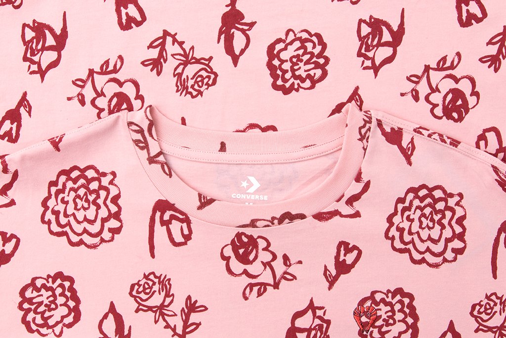Women's Floral Longsleeve Tee - Pink