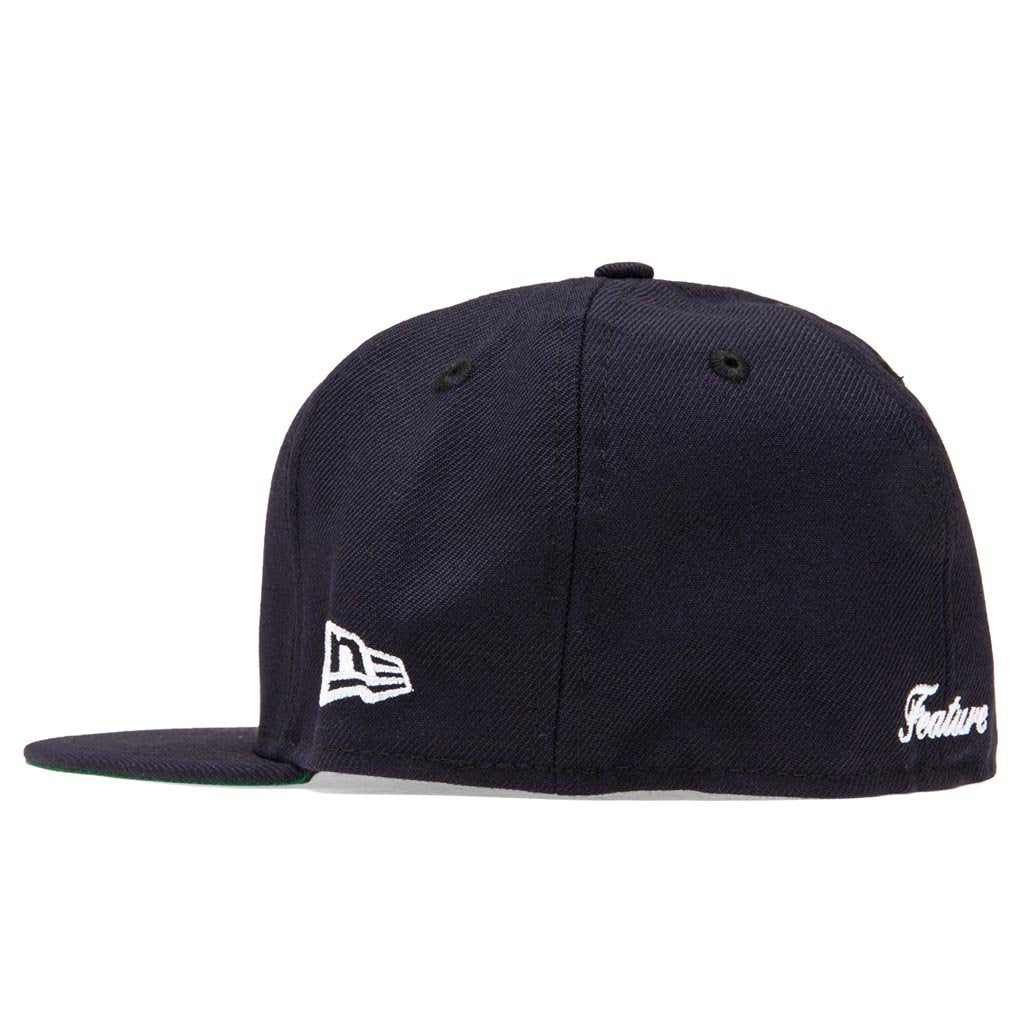 Old English Fitted Hat - Navy