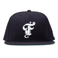 Old English Fitted Hat - Navy
