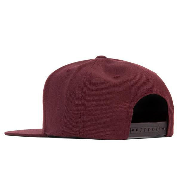 Old English F Snapback w/ Pin - Maroon/White