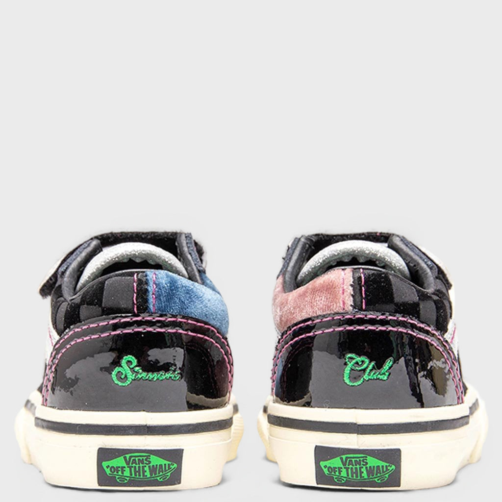 "Sinner's Club" Part II Toddler Old Skool V - Black/Transparent Yellow