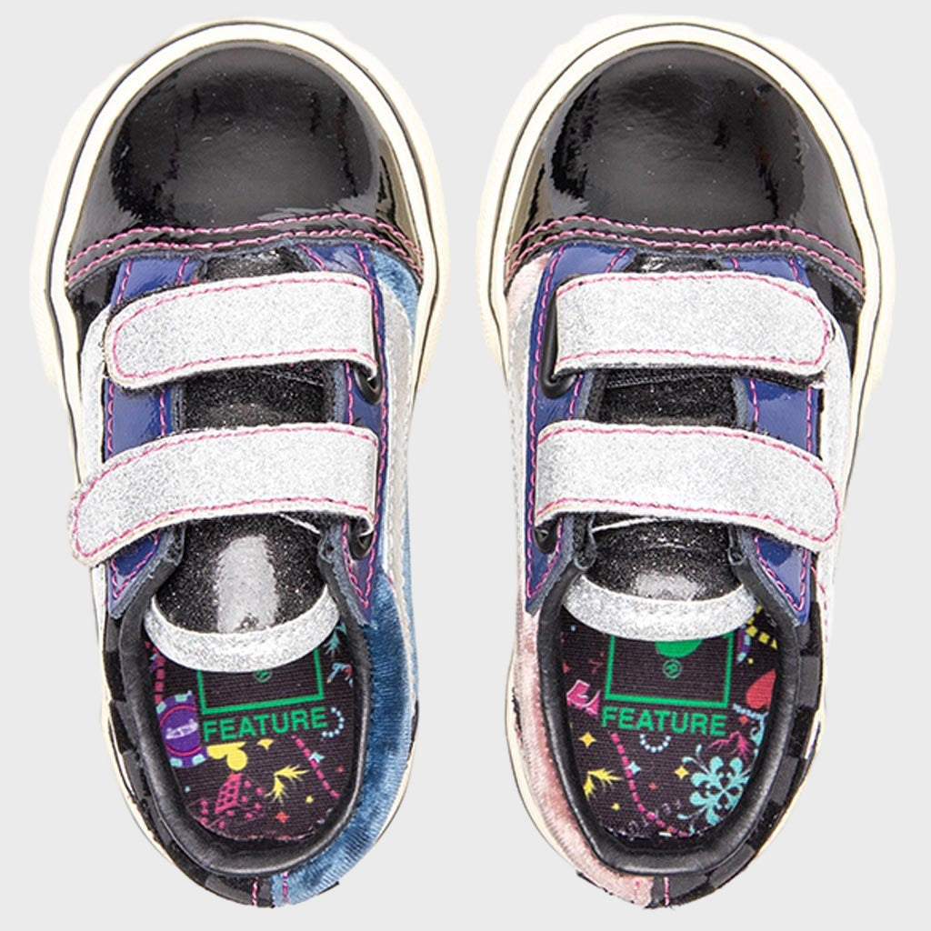 "Sinner's Club" Part II Toddler Old Skool V - Black/Transparent Yellow