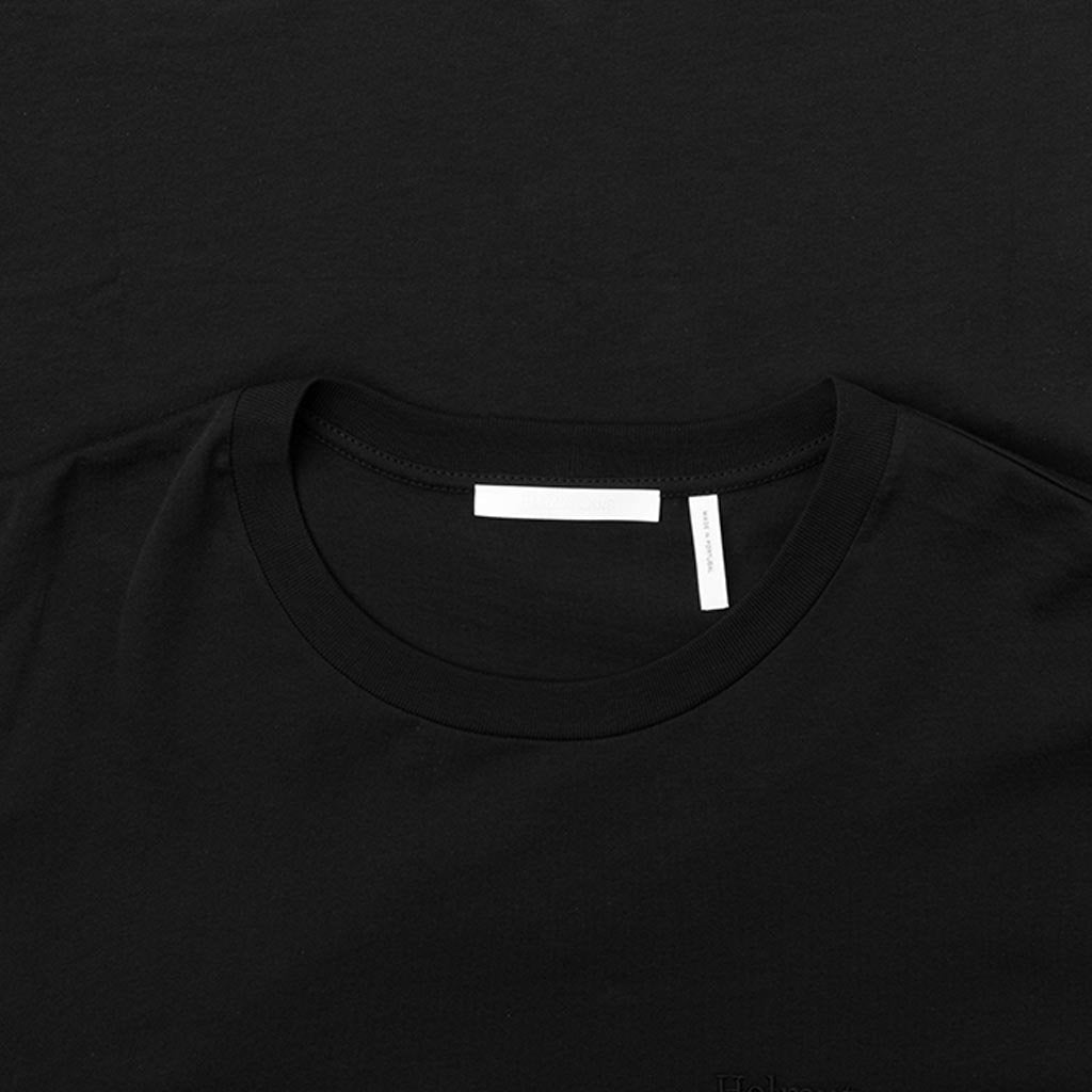 Stacked Tee - Black Basalt