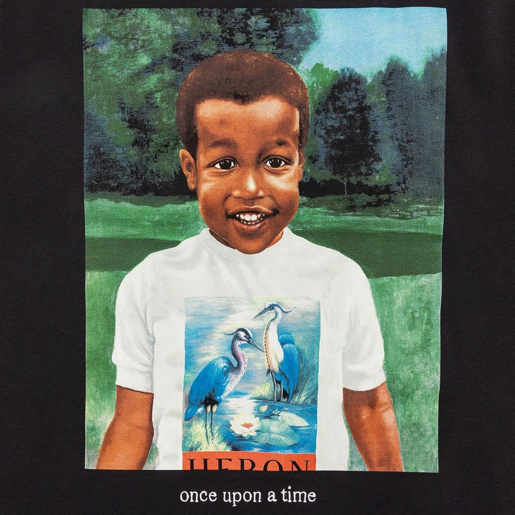 Baby Heron Regular T-Shirt - Black