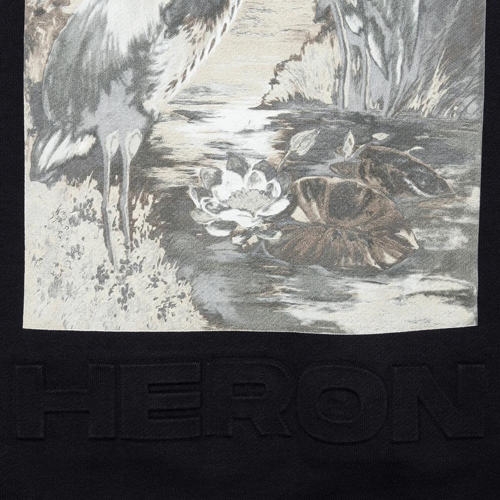 Birds Ribs Hoodie - Black
