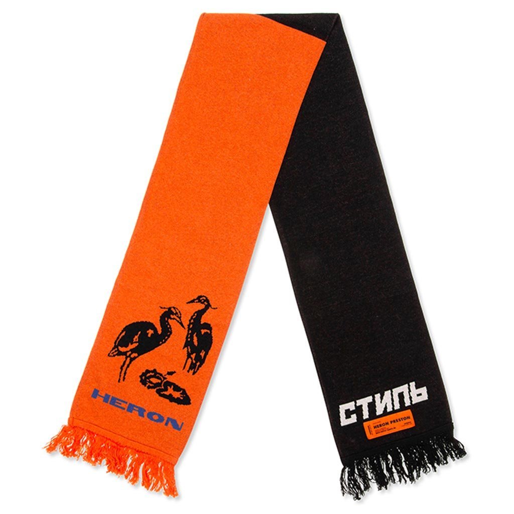 Double Color Scarf - Multi/Orange