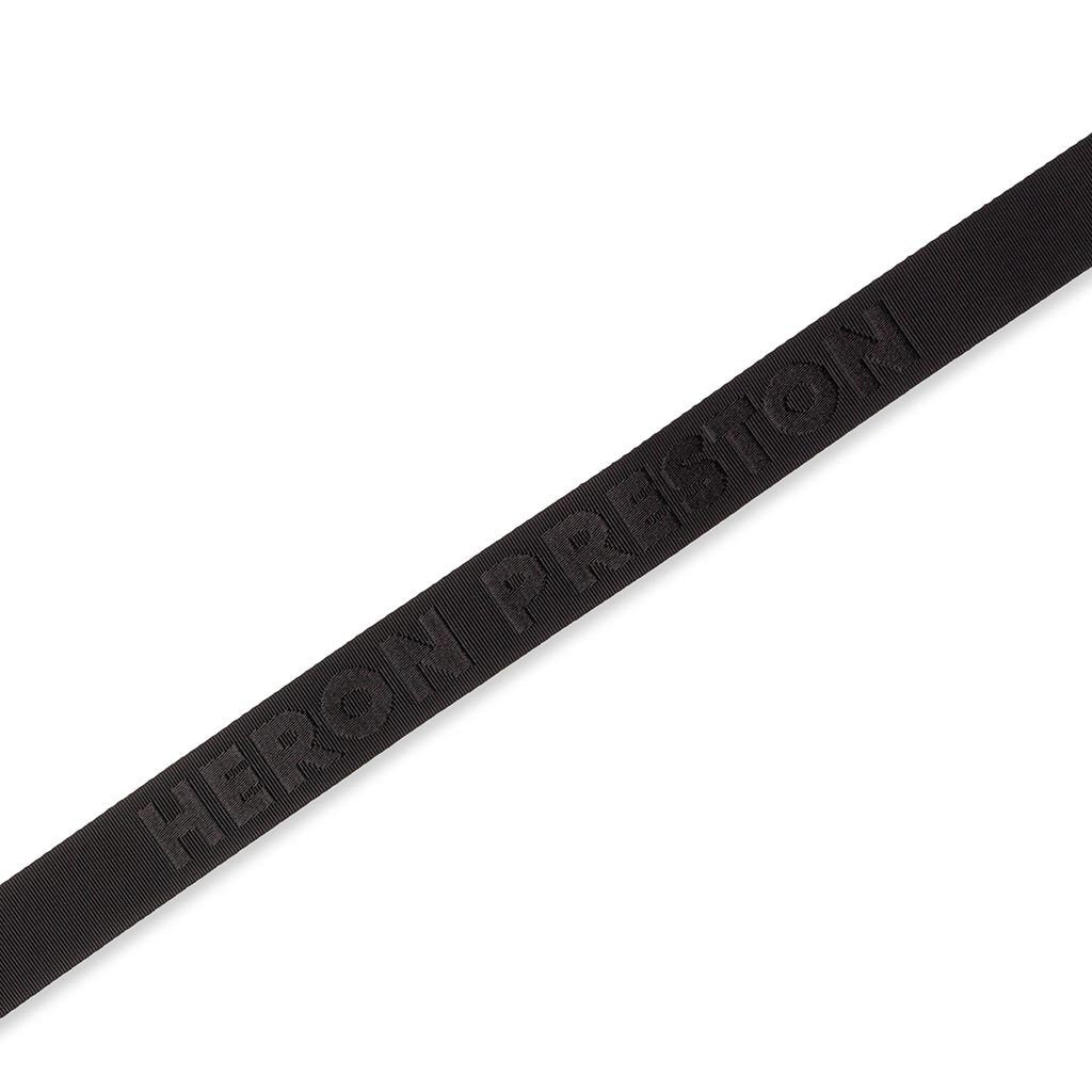 Gros Tape Belt Colored Buckle - Black/Concrete