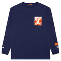 Heron Patch L/S T-Shirt - Dark Blue/Multi