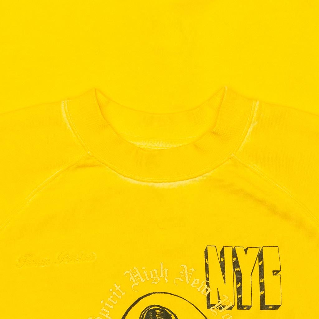 Holy Spirit Slim Crewneck - Yellow/Black