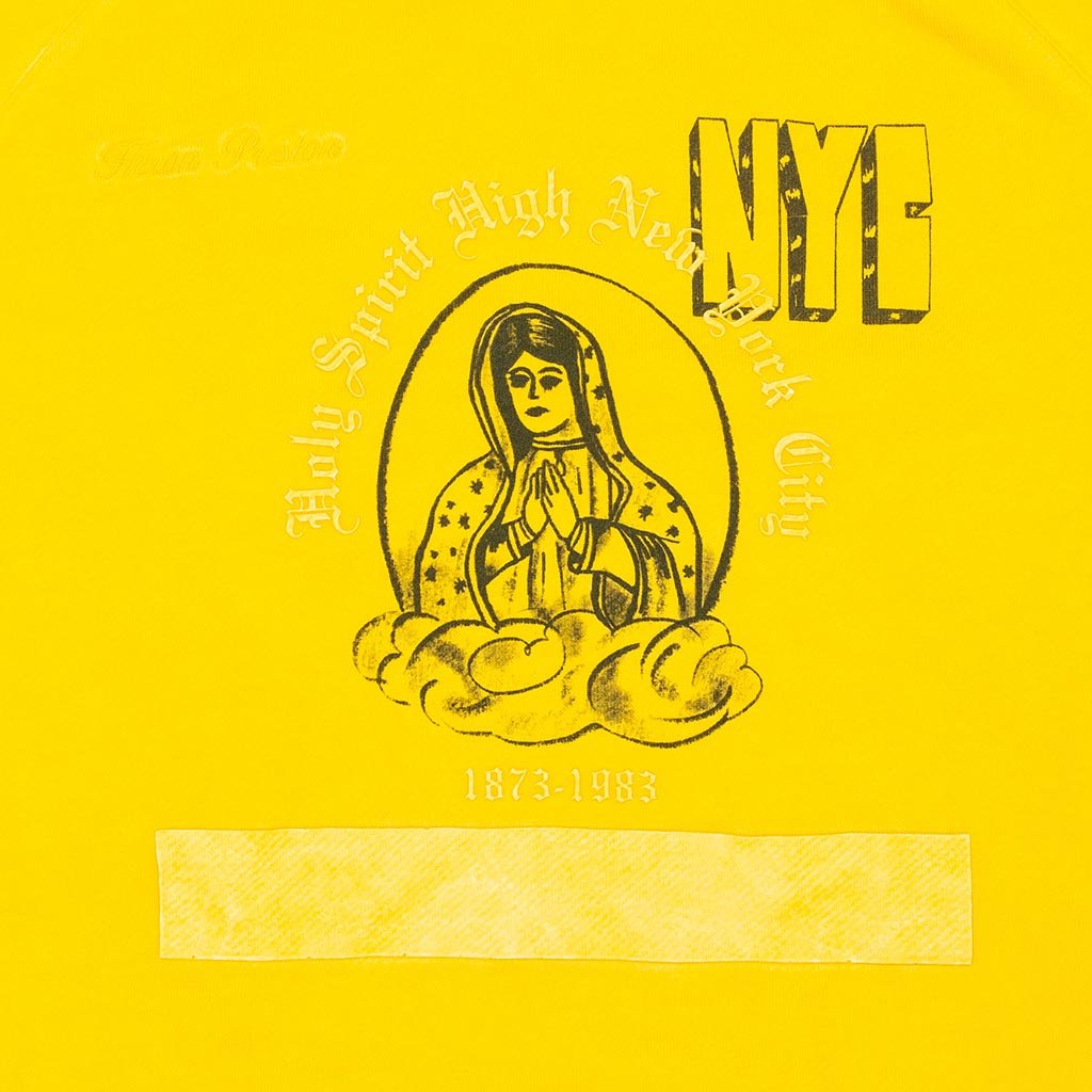 Holy Spirit Slim Crewneck - Yellow/Black