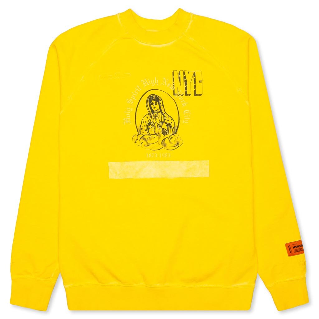 Holy Spirit Slim Crewneck - Yellow/Black