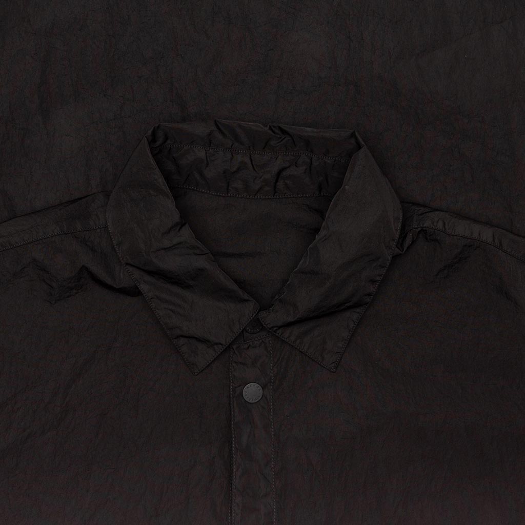 Nylon S/S Pocket Shirt - Black/Green
