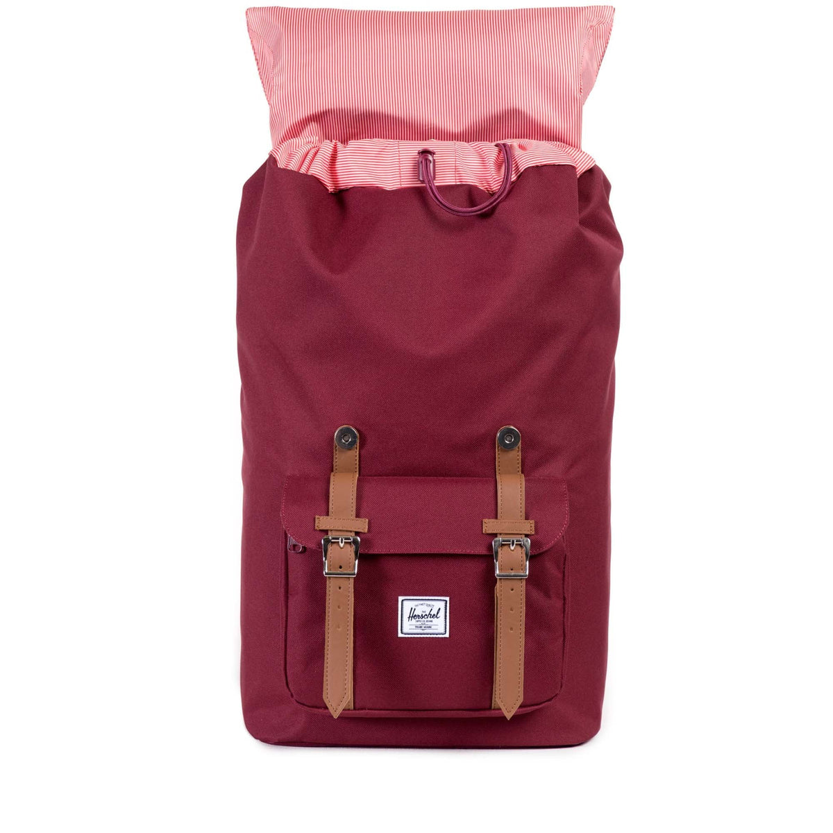 Little America Backpack - Windsor Wine/Tan Synthetic Leather