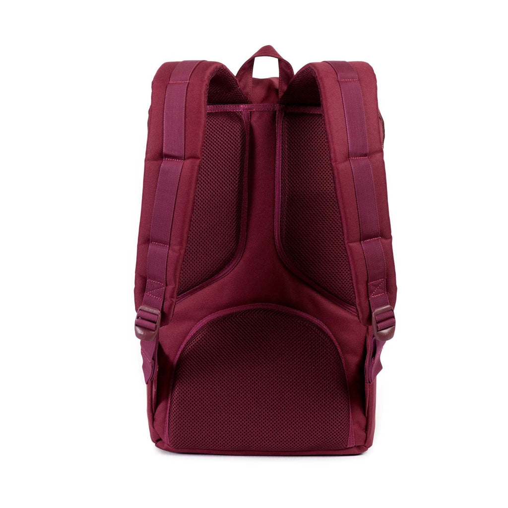 Little America Backpack - Windsor Wine/Tan Synthetic Leather
