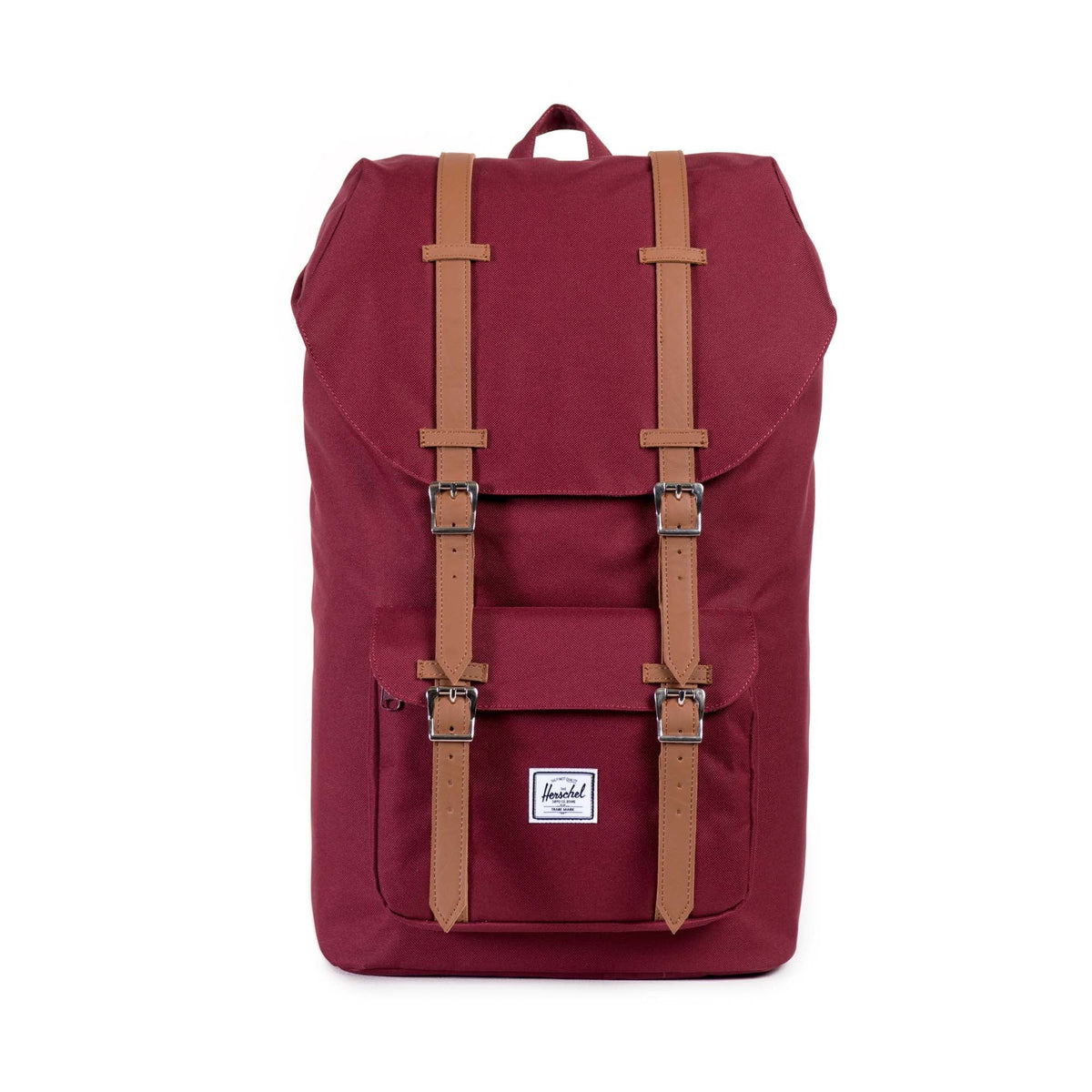 Little America Backpack - Windsor Wine/Tan Synthetic Leather