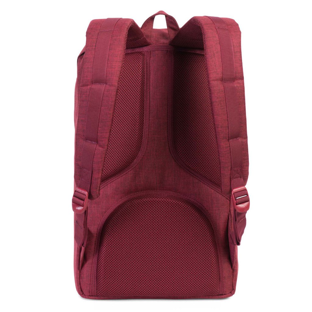 Little America Backpack - Winetasting Crosshatch/Tan Synthetic Leather