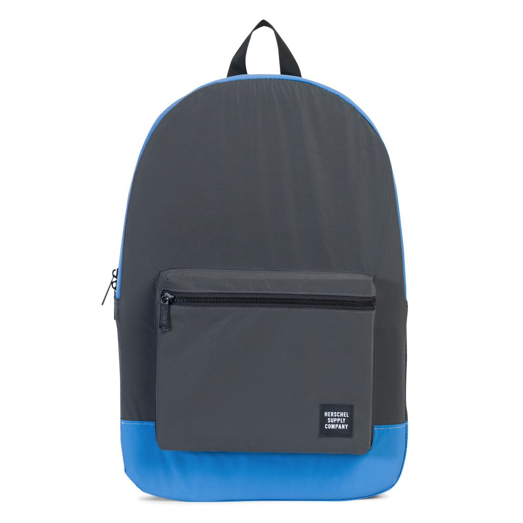 Packable Daypack - Black Reflective/Neon Blue Reflective