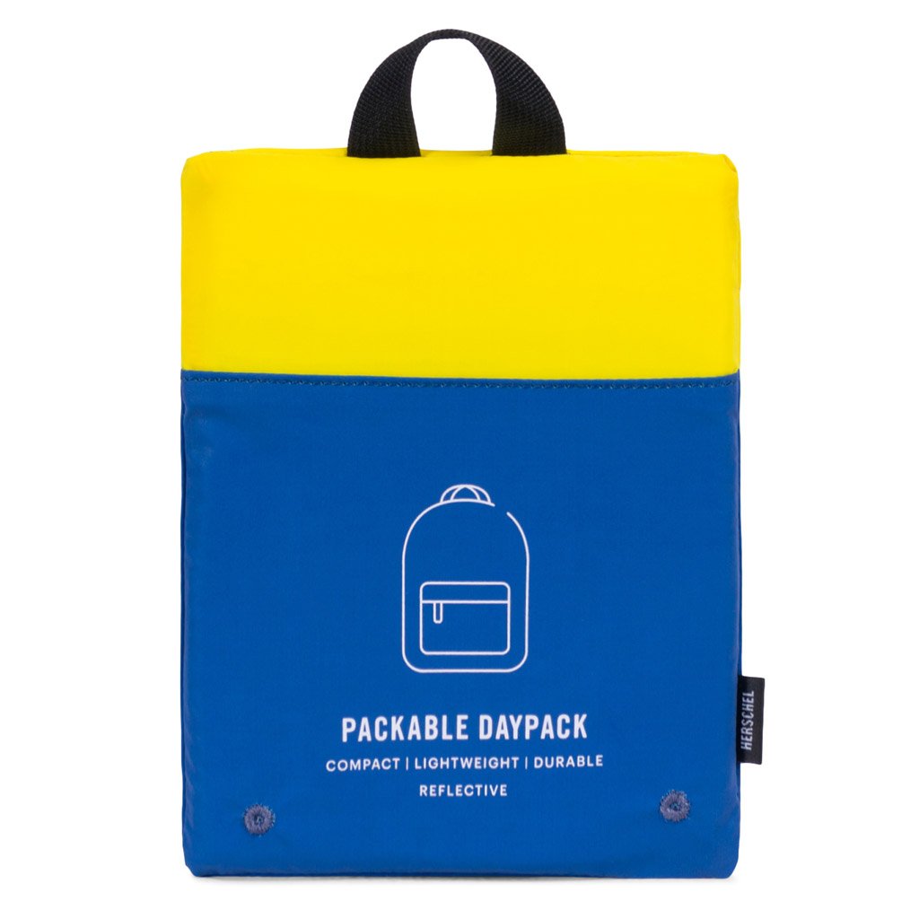 Packable Daypack 'Day/Night Collection' - Neon Yellow/Peacoat Reflective