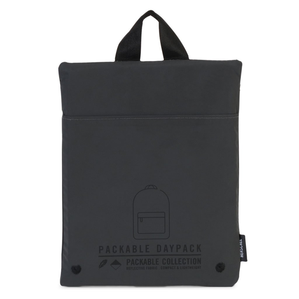 Packable Daypack Reflective - Black/Black