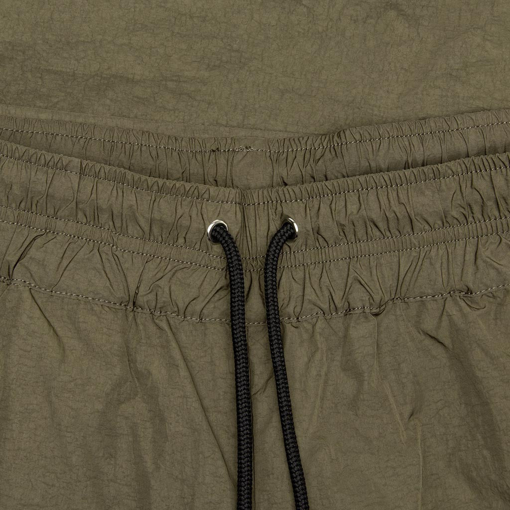High Shrunk Nylon Cargo Pants - Olive