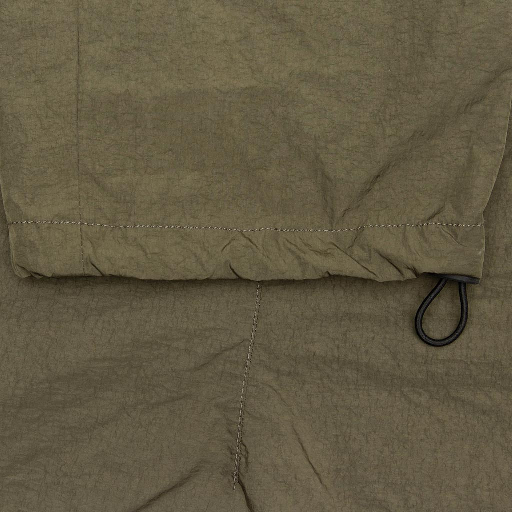 High Shrunk Nylon Cargo Pants - Olive