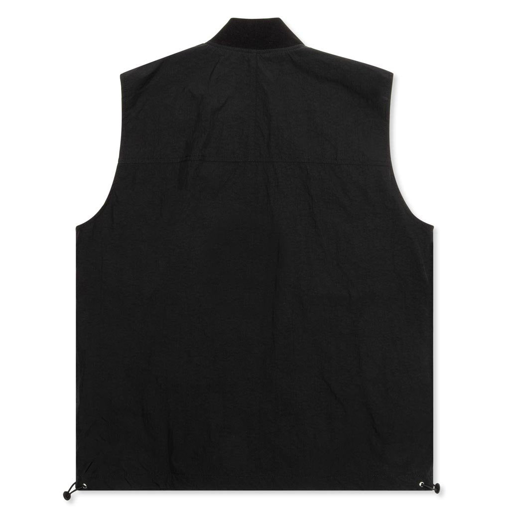 High Shrunk Nylon Utility Vest - Black