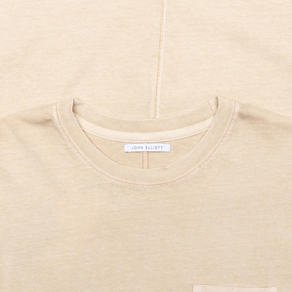 Loose Stitch Pocket Tee - Washed Tan
