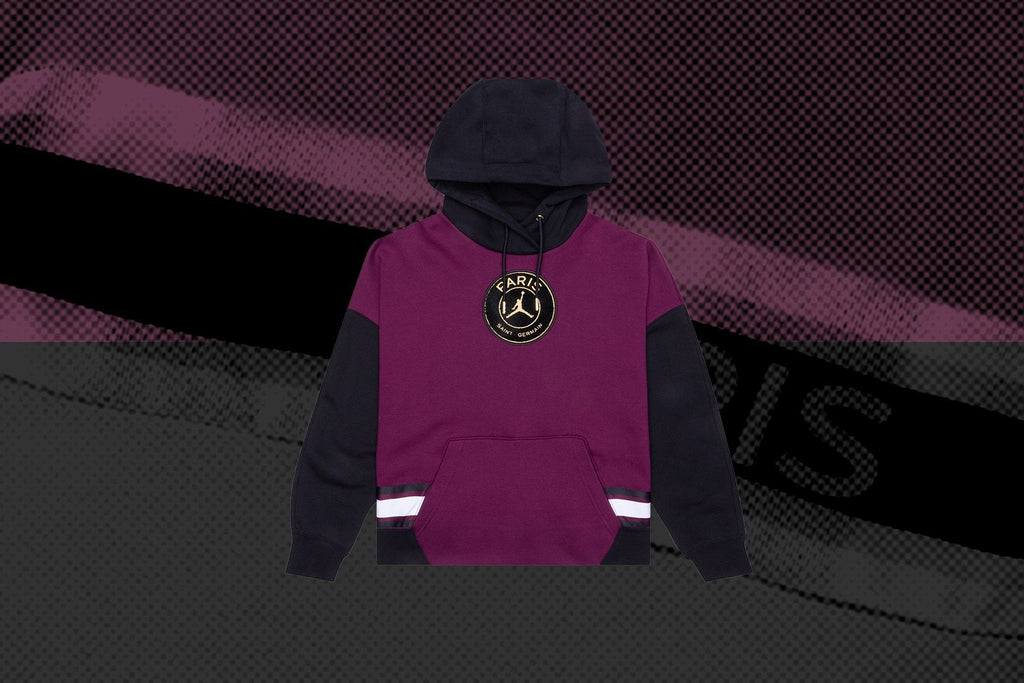 Women's Fleece Hoodie - Bordeaux/Black