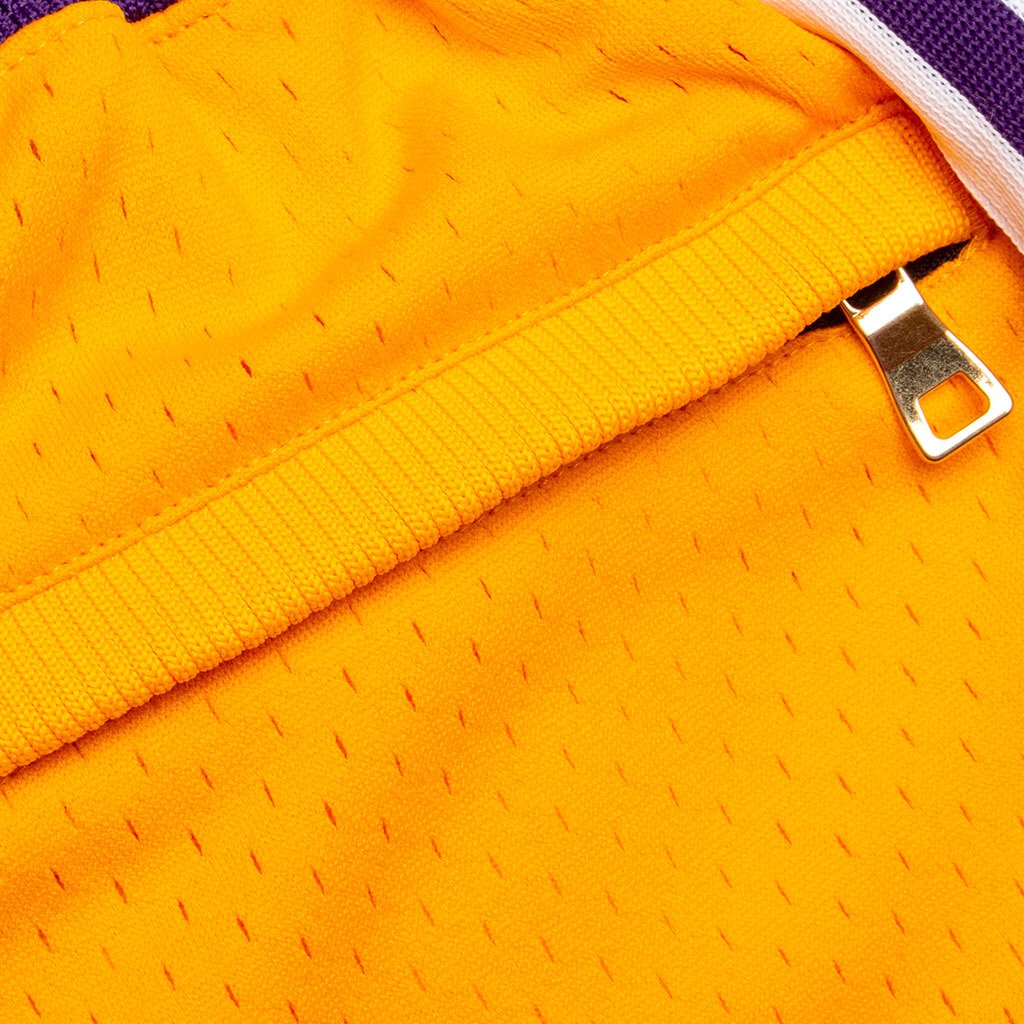 Los Angeles Lakers 1996-97 Home Shorts - Yellow/Purple