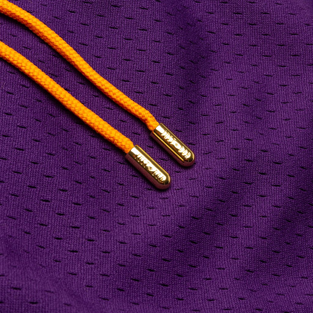 Los Angeles Lakers 1996-97 Road Shorts - Purple/Yellow