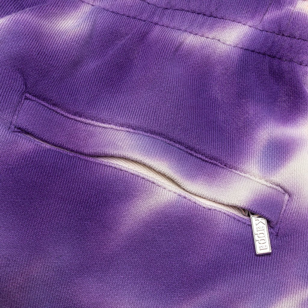 Kids Authentic Cyntu Tie Dye Shorts - Cream/Brandy/Violet